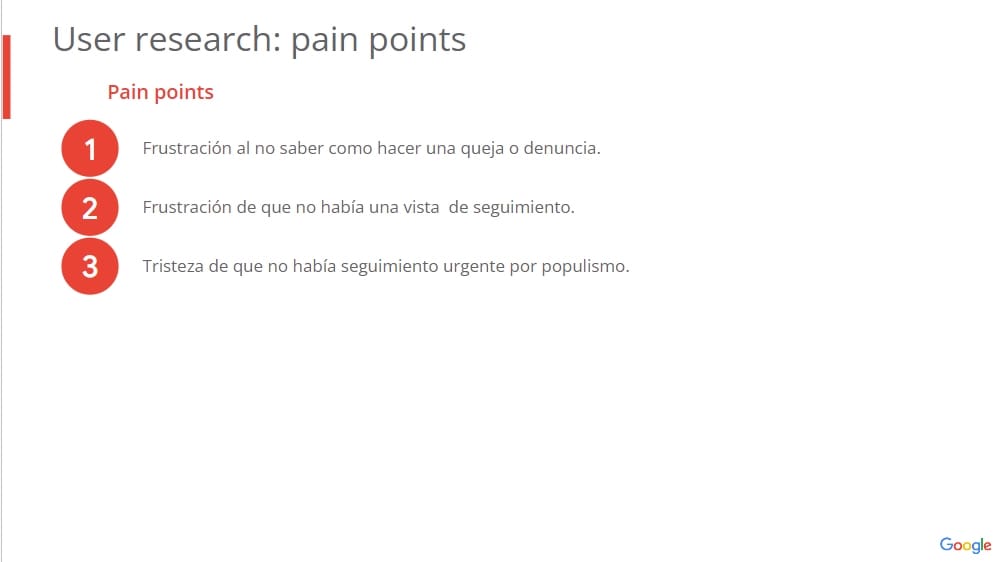 Pain points visualization