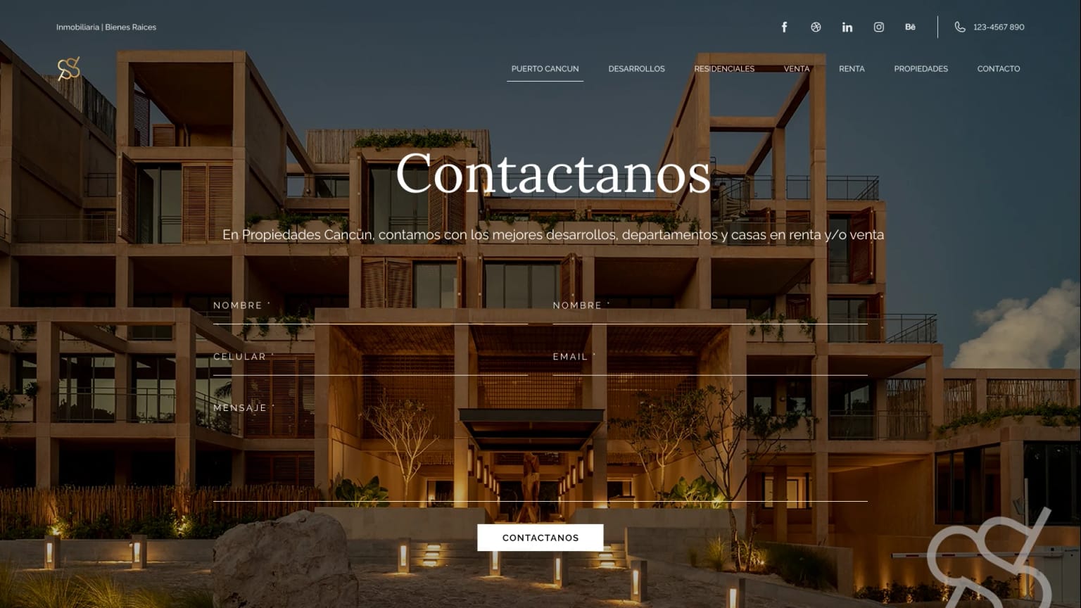 Property Contact mockup